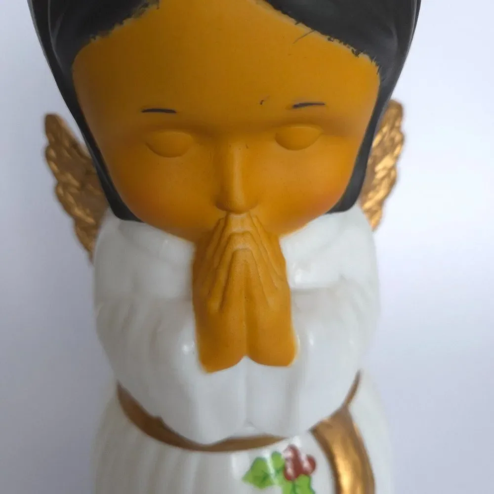 NEW Light-up Christmas Blow Mold Angel Praying Holiday Time 11" H for tabletop - Picture 2 of 8